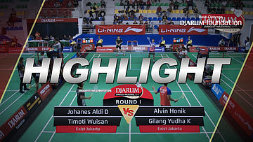 Johanes Aldi/Timoti Wuisan (Exist Jakarta) VS Alvin Honik/Gilang Yudha K (Exist Jakarta)
