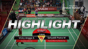 Vicky Angga S (Tangkas Jakarta) VS Setyaldi Putra W (Guna Dharma Bandung) 