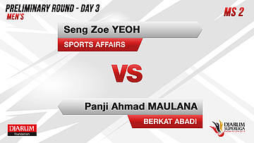 MS2 | SENG ZOE YEOH (SPORTS AFFAIRS MALAYSIA) VS PANJI AHMAD MAULANA (BERKAT ABADI BANJARMASIN)