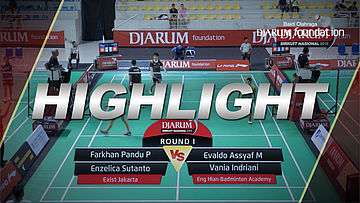 Farkhan Pandu/Enzelica S (Exist Jakarta) VS Evaldo Assyaf/Vania Indriani (Eng Hian Badminton Academy)