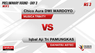 MS3 | CHIKO AURA DWI WARDOYO (MUSICA TRINITY) VS IQBAL AJI TRI PAMUNGKAS (DAIHATSU ASTEC)