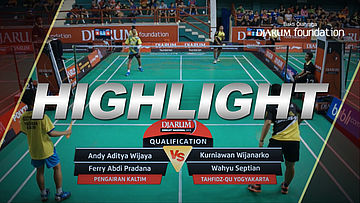 Kurniawan Wijanarko/Wahyu Septian (Tahfidz-Qu Yogyakarta) VS Andy Aditya Wijaya/Ferry Abdi Pradana (Pengairan Kaltim)