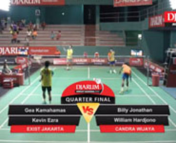 Gea K/Kevin E (Exist Jakarta) VS Billy J/William H (Candra Wijaya)