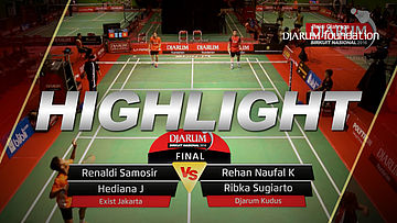 Renaldi S/Hediana J (Exist Jakarta) VS Rehan Naufal/Ribka Sugiarto (Djarum Kudus)