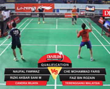 Naufal Fawwaz/Rizki Akbar S.M. (Candra Wijaya) VS Che Mohammad F/Faiz Bin R (Terengganu Malaysia)