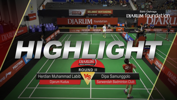 Herdian Muhammad Labib (Djarum Kudus) VS Dipa Samunggolo (Sarwendah Badminton Club)