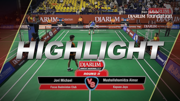 Jovi Michael (Focus Badminton Club) VS Mushalishamidza Aimar (Kapuas Jaya)