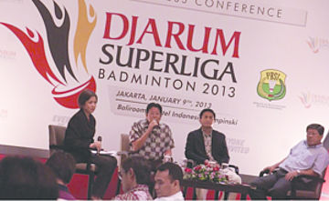 Press Conference Djarum Superliga 2013 at Hotel Kempinski Jakarta