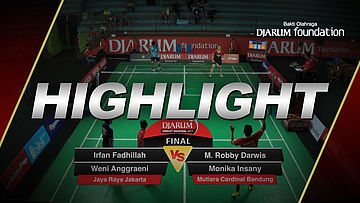 Irfan Fadhillah/Weni Anggraeni (Jaya Raya Jakarta) VS M. Robby Darwis/Monika Insany (Mutiara Cardinal Bandung)