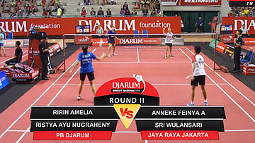 Ririn Amelia/Ristya Ayu Nugraheny (Djarum Kudus) VS Anneke Feinya A/Sri Wulansari (Jaya Raya Jakarta)