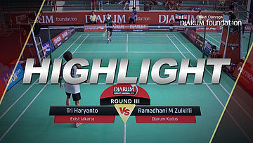 Tri Haryanto (Exist Jakarta) VS Ramadhani M Zulkifli (Djarum Kudus)
