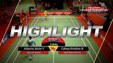 Alberto Alvin Y (Djarum Kudus) VS Cahya Kristian B (Jaya Raya Jakarta) 