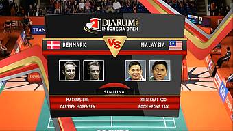 Mathias Boe/ Carsten Mogensen (Denmark) VS Kien Keat/ Koo Boon Heong Tan (Malaysia) Semifinal Mens Double DJARUM Indonesia Open Super Series Premier 2012