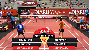 Adittya Dwiantoro/Chandra Klinsmen Manopo (Exist Jakarta) VS Ary Taufik/Randhy Reynaldi (SGS PLN Bandung)