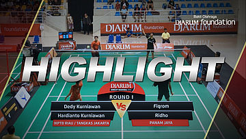 Dedy Kurniawan/Hardianto Kurniawan (IKPTB Riau/Tangkas Jakarta) VS Fiqrom/Ridho (Panam Jaya)