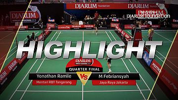 Yonathan Ramlie (Mentari RBT Tangerang) VS Muhammad Febriansyah (Jaya Raya Jakarta) 