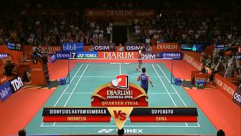 Dionysius Hayom Rumbaka (INDONESIA) VS Du Pengyu (CHINA) Djarum Indonesia Open 2013 