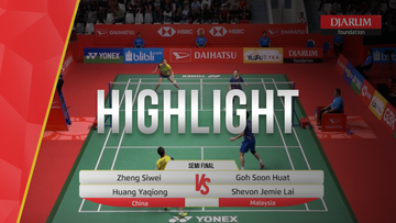 Zheng Siwei/Huang Yaqiong (China) VS Goh Soon Huat/Shevon Jemie Lai (Malaysia)