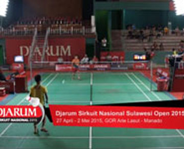 Anesimus S (Winner Badminton Club Manado) VS Abdul Mujahid S (Pelatkot Gorontalo)