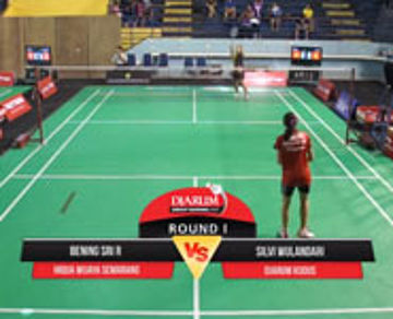 Bening S.R (PB HiQua Wijaya Semarang) VS Silvi W (PB Djarum Kudus)