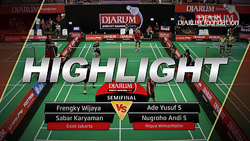 Frengky W/Sabar K (Exist Jakarta) VS Ade Yusuf/Nugroho Andi (Hiqua Wima/Halim) 