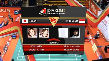 Maeda Miyuki/Suetsena Satoko (Japan) VS Melvira Oklamona/Khaeriah Rosmini (Indonesia) Round 2 Womens Double DJARUM Indonesia Open Super Series Premier 2012