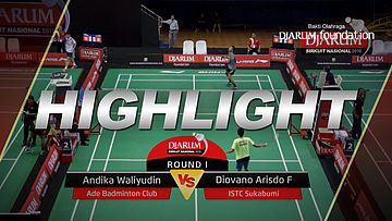 Andika Waliyudin (Ade Badminton Club) VS Diovano Arisdo F (ISTC Sukabumi) 