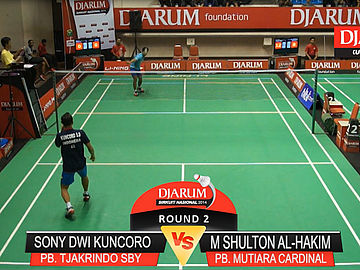 Sony Dwi Kuncoro (PB. TJAKRINDO SBY) VS M. Shulton Al-Hakim (PB. MUTIARA CARDINAL)