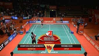 Dionysius Hayom R. (INDONESIA) VS Takuma Ueda (JAPAN) Djarum Indonesia Open 2013