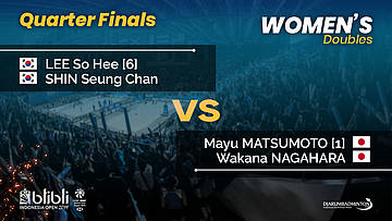 QF | WD | MATSUMOTO / NAGAHARA [1] (JPN) vs LEE / SHIN [6] (KOR) | Blibli Indonesia Open 2019