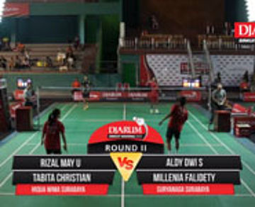Rizal May/Tabita C (Hi Qua Wima Surabaya) VS Aldy Dwi/Millenia F (Suryanaga Surabaya)