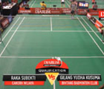 Raka Subekti (PB Chandra Wijaya) VS Gilang Yudha Kusuma (Bintang Badminton Club)