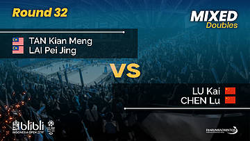 Round 32 | XD | LU Kai / CHEN Lu vs TAN / LAI (MAS) | Blibli Indonesia Open 2019