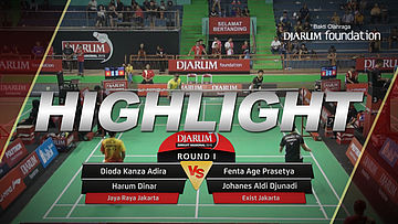 Dioda Kanza Adira/Harum Dinar (Jaya Raya Jakarta) VS Fenta Age Prasetya/Johanes Aldi Djunadi (Exist Jakarta)