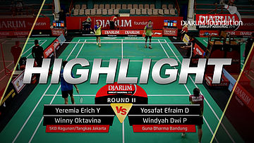 Yeremia Erich/Winny O (SKO Ragunan/Tangkas Jakarta) VS Yosafat E/Windyah D (Guna Dharma Bandung)
