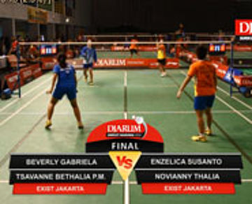Beverly G/Tsavanne B (PB Exist Jakarta) VS Enzelica S/Novianny T (PB Exist Jakarta)