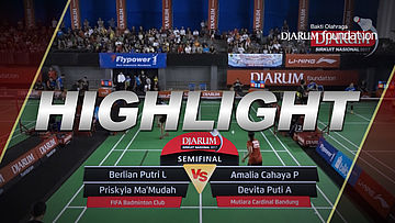 Berlian Putri/Priskyla M (FIFA BC) VS Amalia C/Devita Puti A (Mutiara Cardinal Bandung)