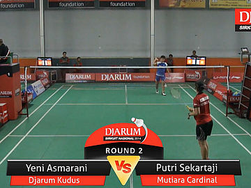 Yeni Asmarani (PB. Djarum Kudus) VS Putri Sekartaji (PB. Mutiara Cardinal Bandung)