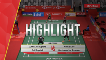 Hendra Aprida Gunawan/Markis Kido (Indonesia) VS Lukhi Apri Nugroho/Tedi Supriadi (Indonesia)