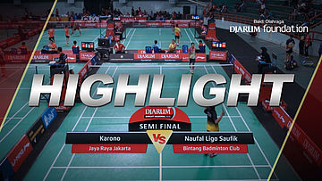 Karono (Jaya Raya Jakarta) VS Naufal Ligo Saufik (Bintang Badminton Club)