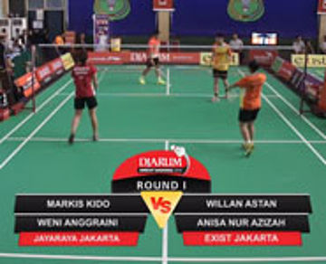 Markis Kido/Weni A (Jayaraya Jakarta) VS Willan A/Anisa N.A (Exist Jakarta)