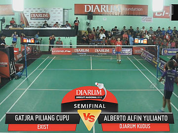 Gatjra Pilliang Cupu (PB EXIST) VS Alberto Alfin Yulianto (PB DJARUM KUDUS)