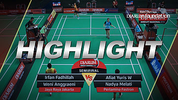 Irfan Fadhillah/Weni Anggraeni (Jaya Raya Jakarta) VS Afiat Yuris W/Nadya Melati (Pertamina Fastron) 