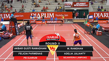 Akbar Gusti Ramadhani/Felicia Parmenas (Djarum Kudus) VS M. Ramdhan/Adelia Julianty (Sejahtera Lampung)