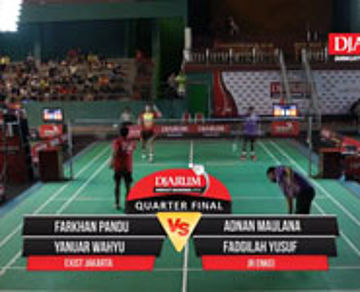Farkhan Pandu/Yanuar Wahyu (Exist Jakarta) VS Adnan M/Fadhilah Y (JR Enkei)
