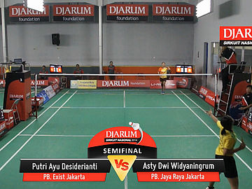 Asty Dwi Widyaningrum (PB. Jaya Raya Jakarta) VS Putri Ayu Desiderianti (PB. Exist Jakarta)