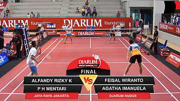 Alfandy Rizky Putra Kasturu/P H. Mentari (Jaya Raya Jakarta) VS Feisal Wiranto/Agatha Imanuela (Djarum Kudus)