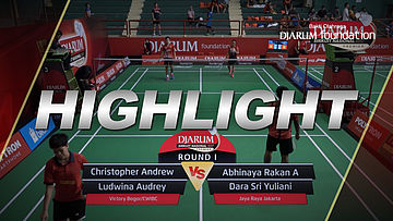Christopher Andrew D/Ludwina Audrey N (Victory Bogor/CWIBC) VS Abhinaya Rakan A/Dara Sri Y (Jaya Raya Jakarta)