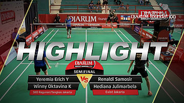Yeremia Erich Y/Winny O (SKO Ragunan/Tangkas Jakarta) VS Renaldi Samosir/Hediana J (Exist Jakarta) 