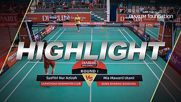 Mia Mawarti Utami (Guna Dharma Bandung) VS Syafitri Nur Azizah (Sarwendah Badminton Club)